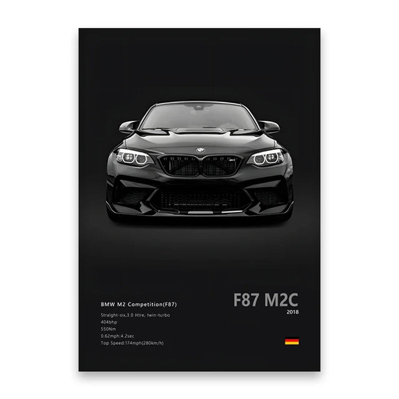 Coches Famosos M5 918 GT3, Lienzo, Arte De Pared, Póster Impreso G63 STO SLS, Mural Decorativo, Decoración Moderna Para El Hogar, Regalo De Cumpleaños Sin Marco