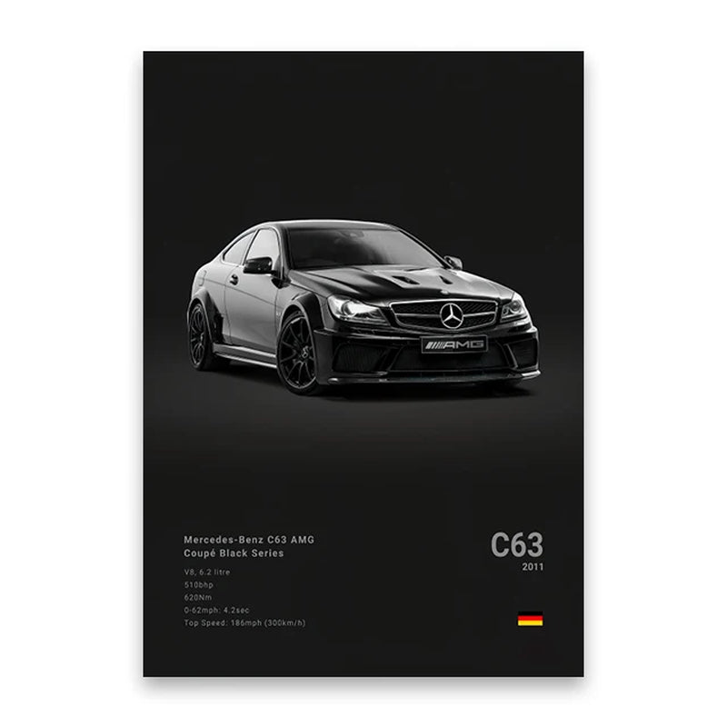 Coches Famosos M5 918 GT3, Lienzo, Arte De Pared, Póster Impreso G63 STO SLS, Mural Decorativo, Decoración Moderna Para El Hogar, Regalo De Cumpleaños Sin Marco