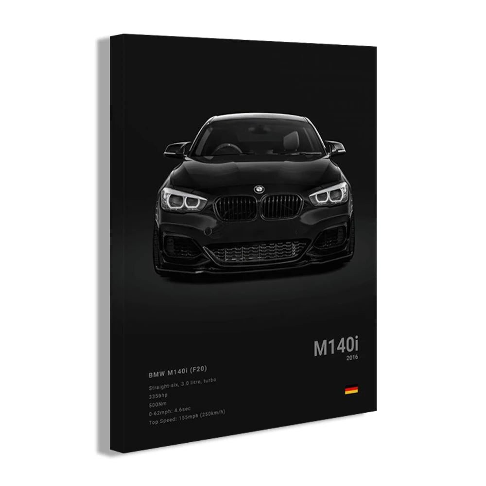 Coches Famosos M5 918 GT3, Lienzo, Arte De Pared, Póster Impreso G63 STO SLS, Mural Decorativo, Decoración Moderna Para El Hogar, Regalo De Cumpleaños Sin Marco