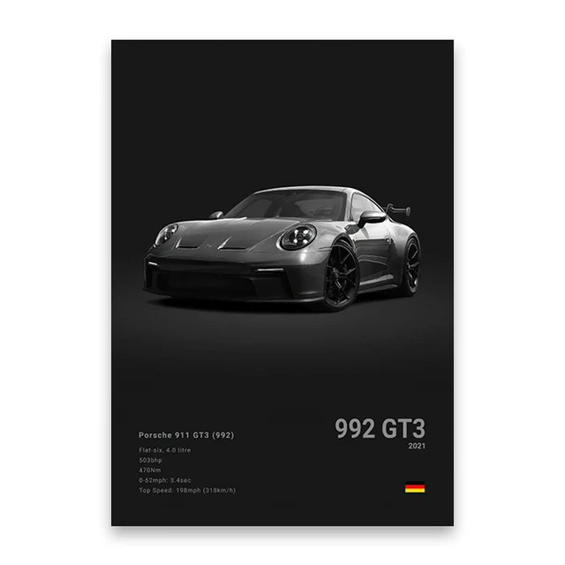 Coches Famosos M5 918 GT3, Lienzo, Arte De Pared, Póster Impreso G63 STO SLS, Mural Decorativo, Decoración Moderna Para El Hogar, Regalo De Cumpleaños Sin Marco