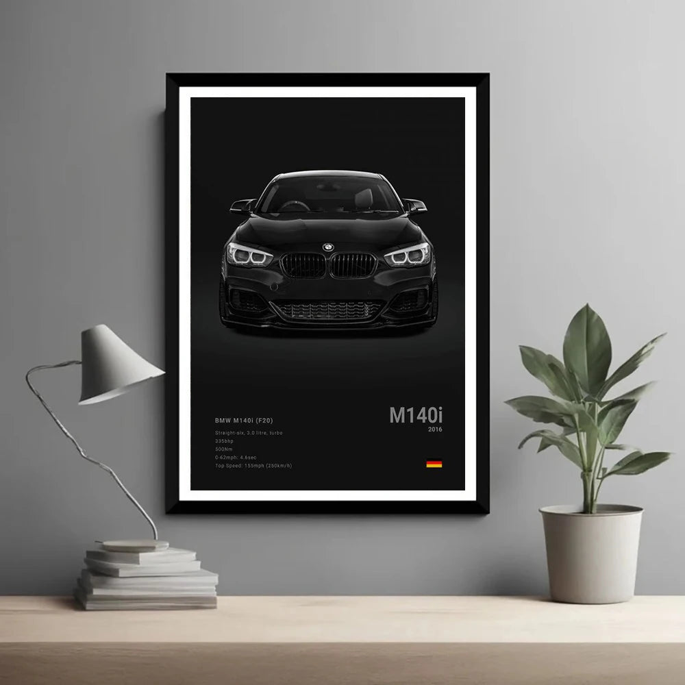 Coches Famosos M5 918 GT3, Lienzo, Arte De Pared, Póster Impreso G63 STO SLS, Mural Decorativo, Decoración Moderna Para El Hogar, Regalo De Cumpleaños Sin Marco