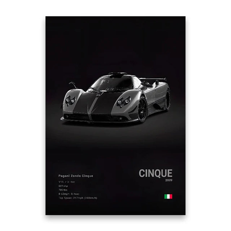 Coches Famosos M5 918 GT3, Lienzo, Arte De Pared, Póster Impreso G63 STO SLS, Mural Decorativo, Decoración Moderna Para El Hogar, Regalo De Cumpleaños Sin Marco