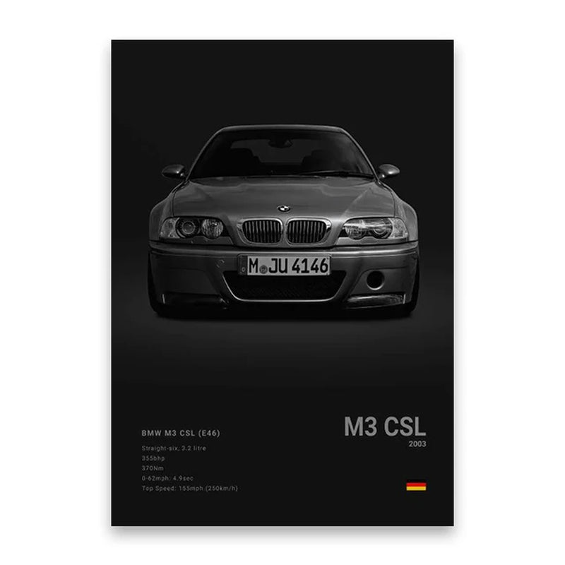 Coches Famosos M5 918 GT3, Lienzo, Arte De Pared, Póster Impreso G63 STO SLS, Mural Decorativo, Decoración Moderna Para El Hogar, Regalo De Cumpleaños Sin Marco
