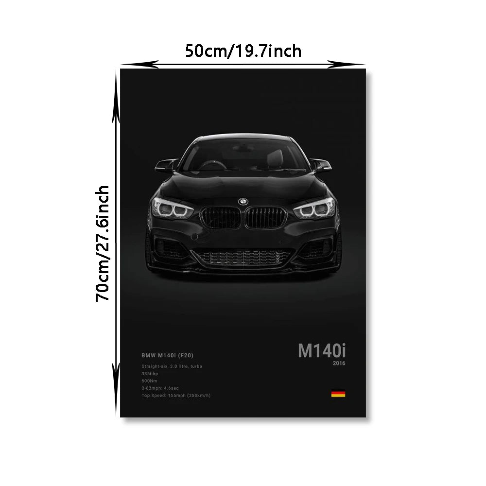 Coches Famosos M5 918 GT3, Lienzo, Arte De Pared, Póster Impreso G63 STO SLS, Mural Decorativo, Decoración Moderna Para El Hogar, Regalo De Cumpleaños Sin Marco