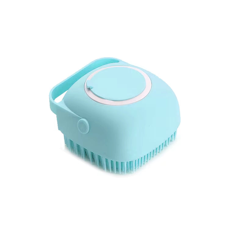 Cepillo De Baño Para Mascotas, Masajeador De Silicona Suave, Gel De Ducha, Herramientas De Limpieza, Peine, Suministros De Aseo Para Perros Y Gatos