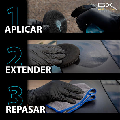 Gxdetail Recuperador De Plásticos Y Abrillantador Hidratador De Plástico Y Neumáticos Coche Y Moto 500Ml. – Recuperador De Gomas Viejas, Interior, Exterior, Ruedas.