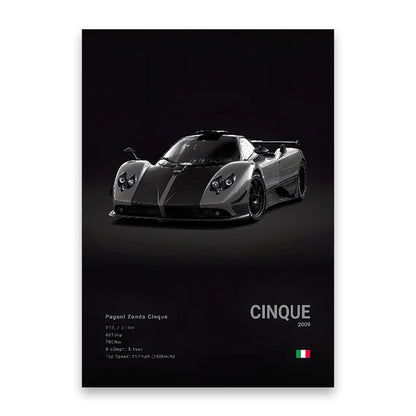 Coches Famosos M5 918 GT3, Lienzo, Arte De Pared, Póster Impreso G63 STO SLS, Mural Decorativo, Decoración Moderna Para El Hogar, Regalo De Cumpleaños Sin Marco