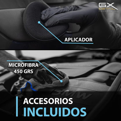 Gxdetail Recuperador De Plásticos Y Abrillantador Hidratador De Plástico Y Neumáticos Coche Y Moto 500Ml. – Recuperador De Gomas Viejas, Interior, Exterior, Ruedas.
