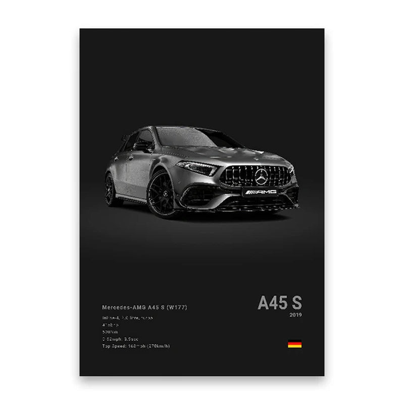 Coches Famosos M5 918 GT3, Lienzo, Arte De Pared, Póster Impreso G63 STO SLS, Mural Decorativo, Decoración Moderna Para El Hogar, Regalo De Cumpleaños Sin Marco