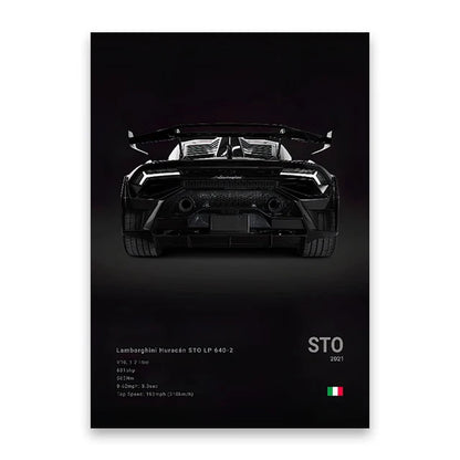 Coches Famosos M5 918 GT3, Lienzo, Arte De Pared, Póster Impreso G63 STO SLS, Mural Decorativo, Decoración Moderna Para El Hogar, Regalo De Cumpleaños Sin Marco