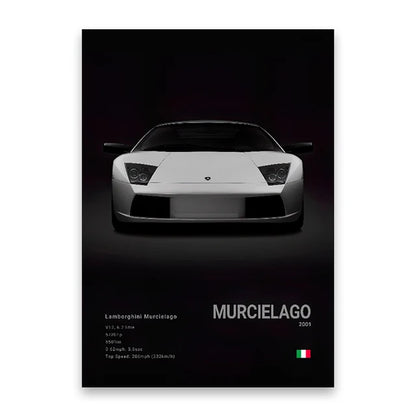 Coches Famosos M5 918 GT3, Lienzo, Arte De Pared, Póster Impreso G63 STO SLS, Mural Decorativo, Decoración Moderna Para El Hogar, Regalo De Cumpleaños Sin Marco
